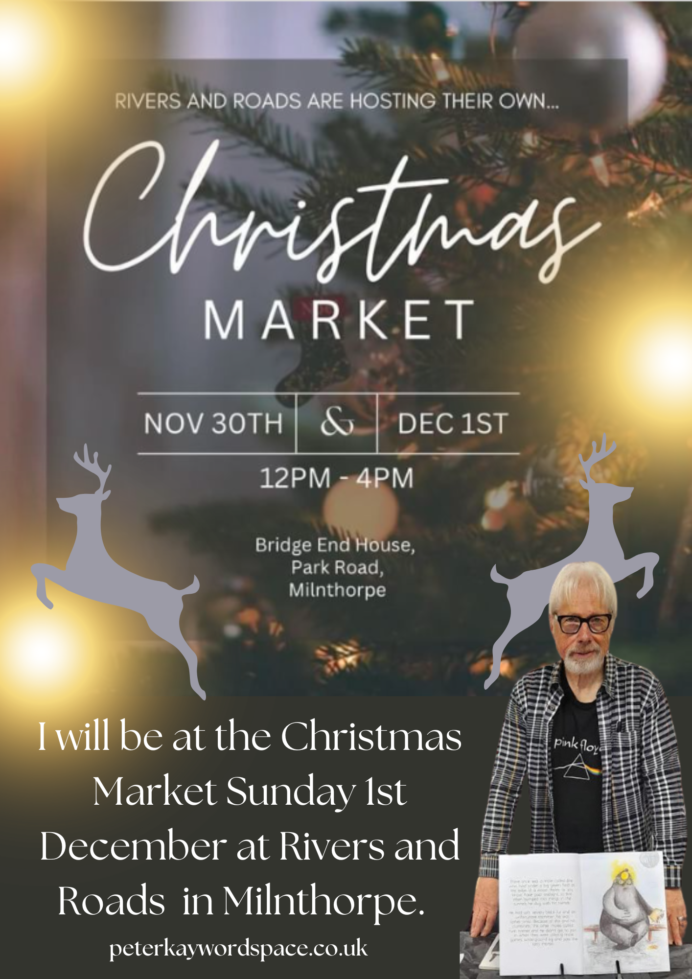 Christmas Market Sunday 1st December at Rivers and Roads in Milnthorpe.