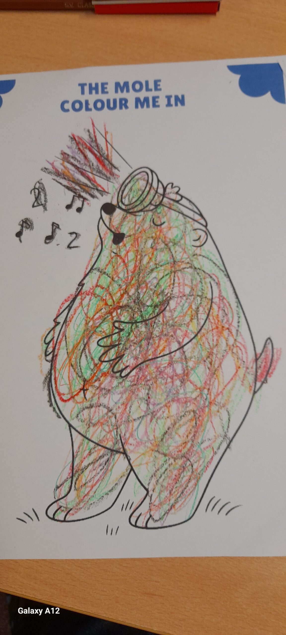 May be an illustration of text that says "THE MOLE COLOUR ΜΕ IN 月22 2.2 lol Galaxy GalaxyA12 A12"