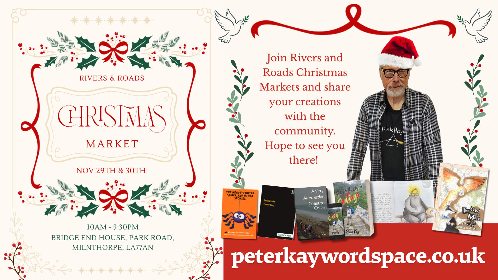 Join Me at the Rivers & Roads Christmas Market!