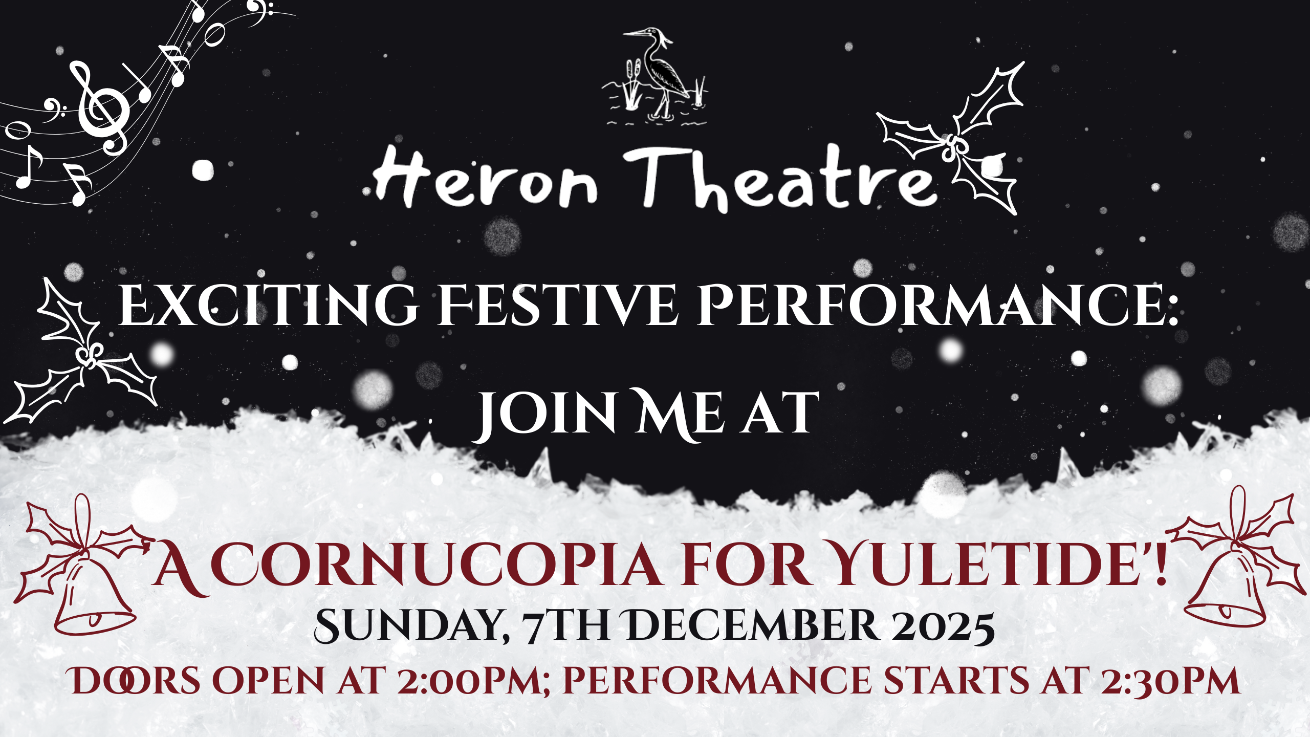 Exciting Festive Performance: Join Me at 'A Cornucopia for Yuletide'!