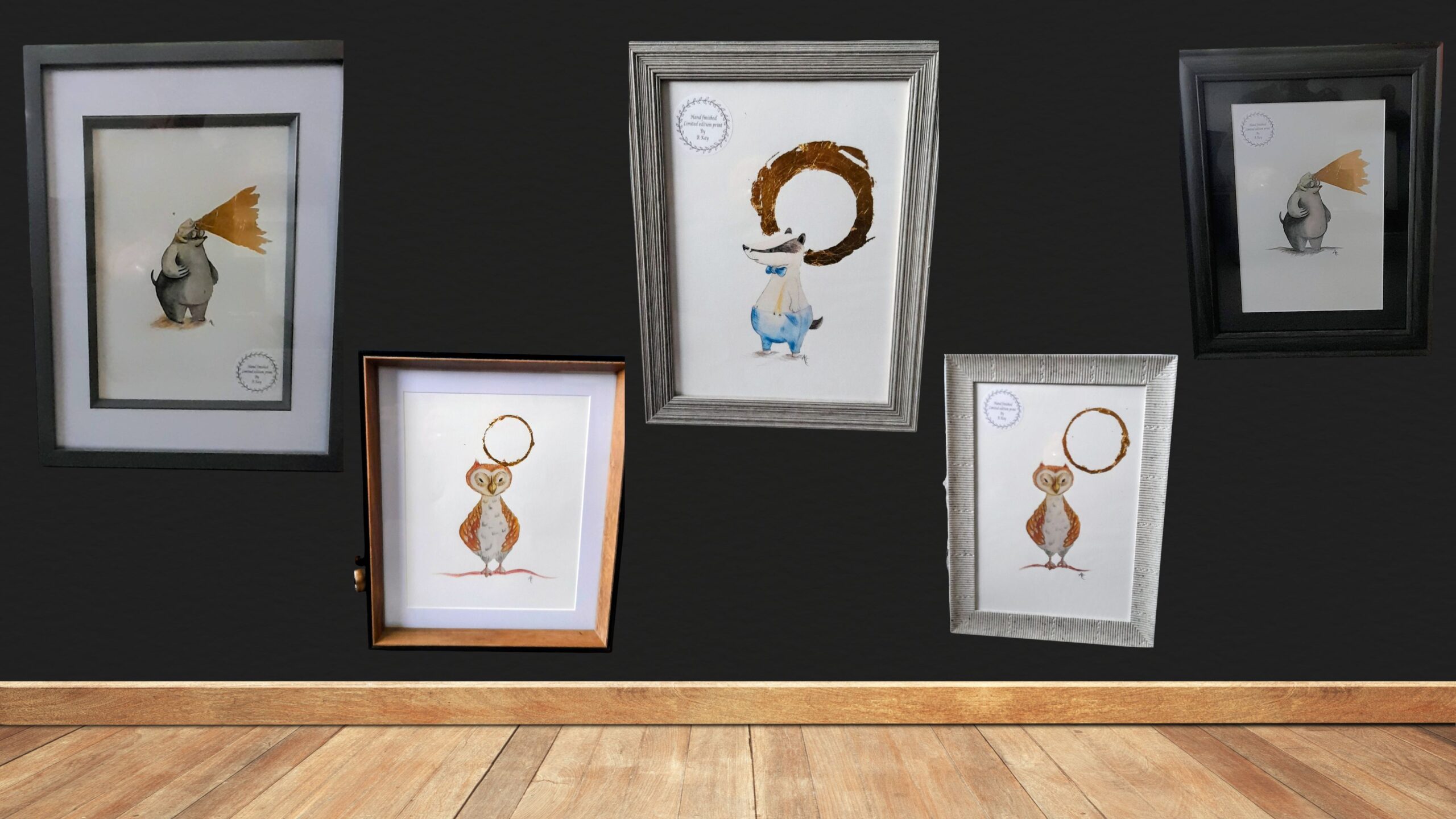 Limited Edition Prints Now Available: Characters from The Owl and the Mole