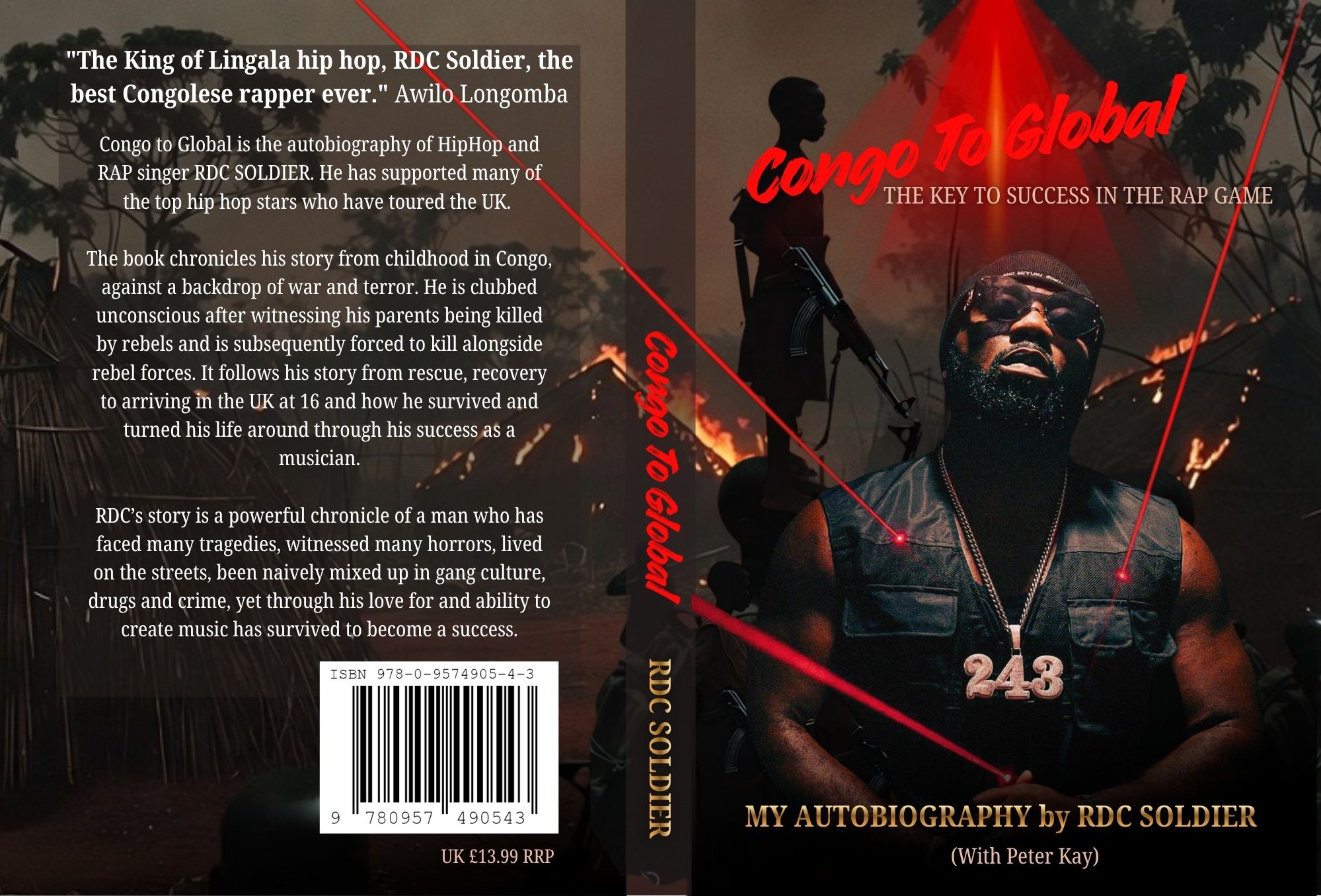 NOW AVAILABLE: “Congo To Global: The Key To Success In The Rap Game – MY AUTOBIOGRAPHY” by RDC SOLDIER (With Peter Kay)Unboxing the books – it’s finally here!