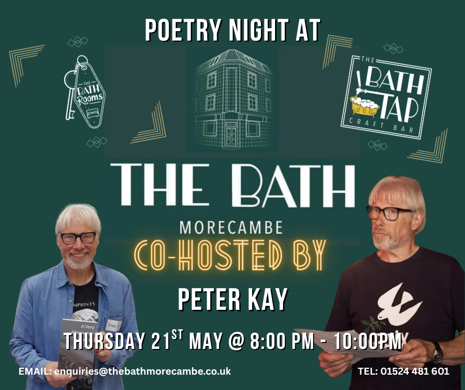 Join Me For another Poetry Night, as I Co-Host at The Bath Tap!