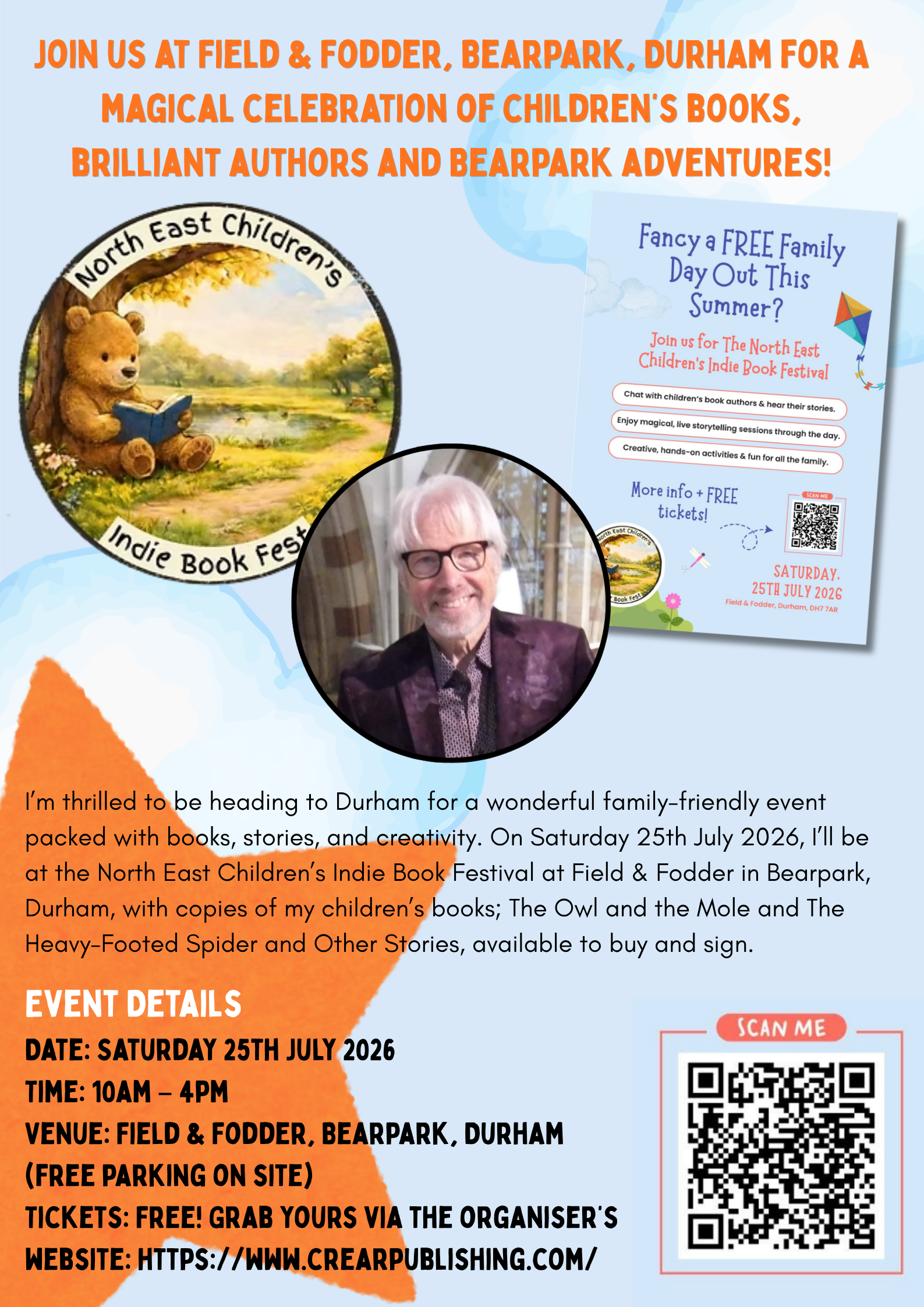 Excited to Join the North East Children’s Indie Book Festival in Durham!