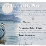 Thrilled to Perform in The Flight of the Heron at The Heron Theatre!