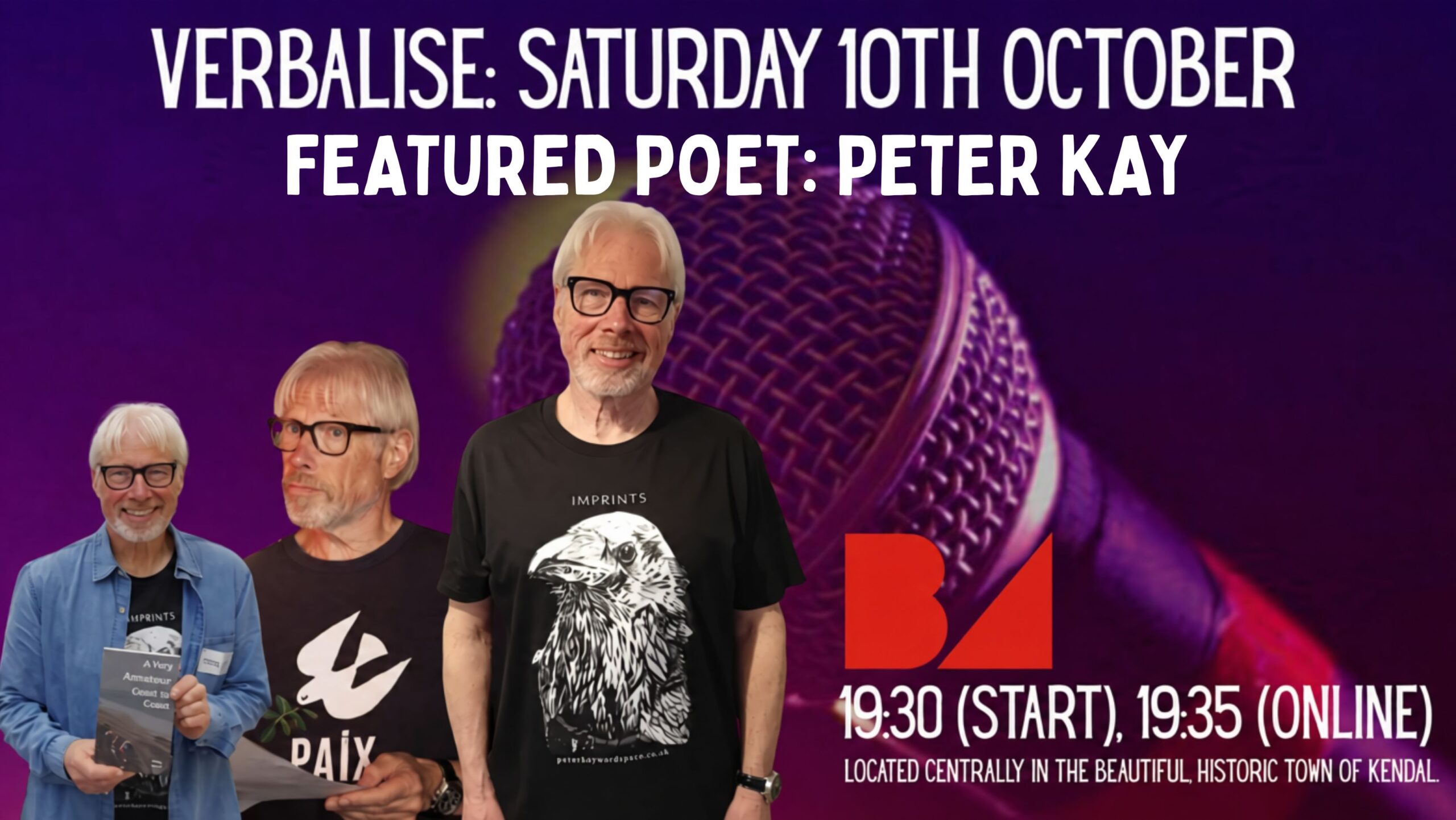 An Evening With me, at Verbalise, Brewery Arts, Kendal