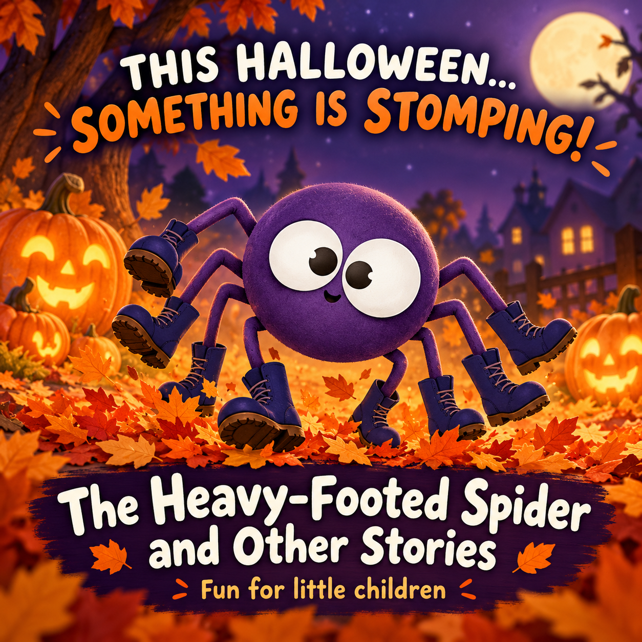 🎃 A Halloween Treat for Little Readers Meet The Heavy-Footed Spider! 🕷️🥾